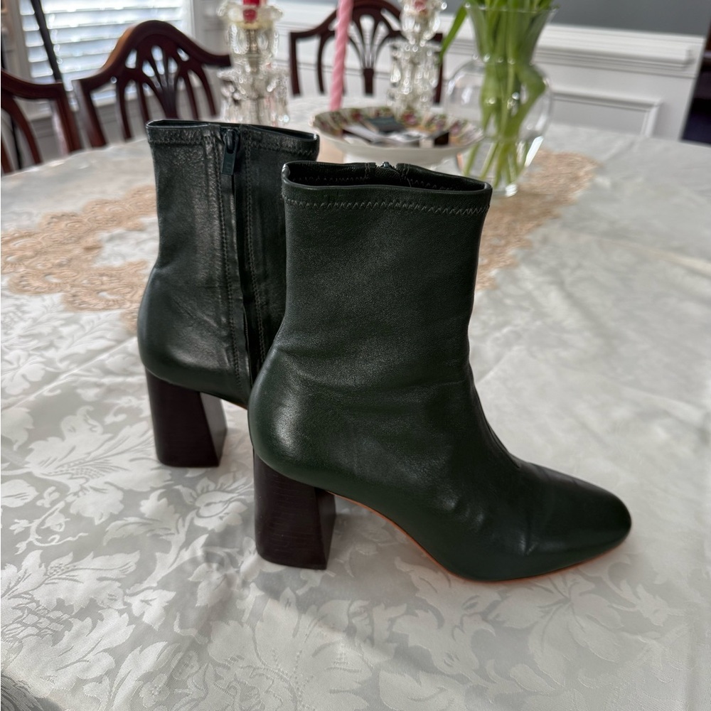Loeffler Randall Dark Green Heeled Boots